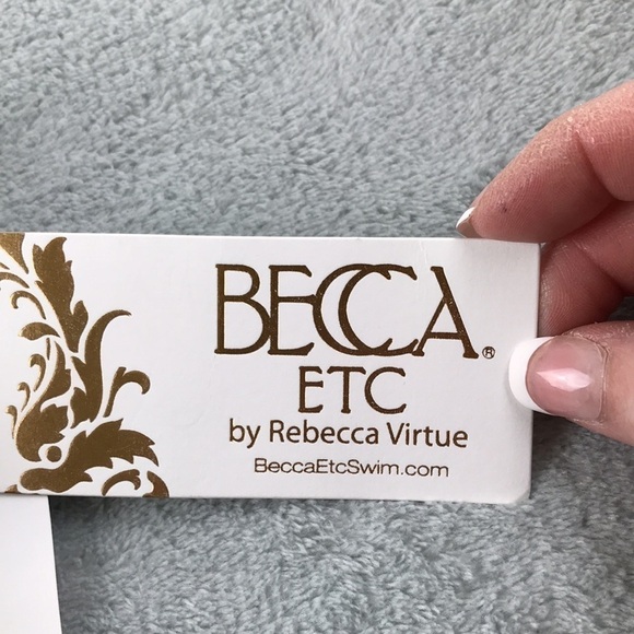 Becca French Valley High Leg One -Piece Bathing Suit Size 2X New - Picture 5 of 9